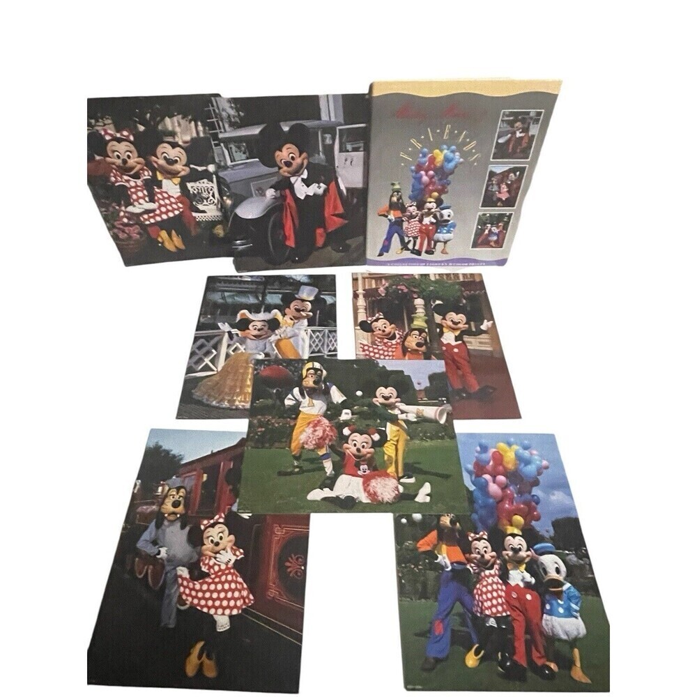 DISNEY VINTAGE RARE MICKEY MOUSE & FRIENDS COLLECTION 7 COLOUR PHOTO PRINTS 8X10